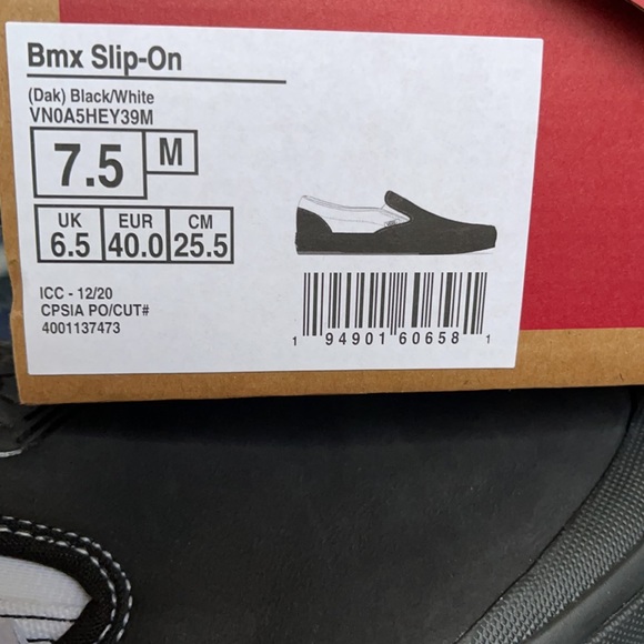 Vans Bmx Slip-On Dak Black/White WMNS - Picture 16 of 16